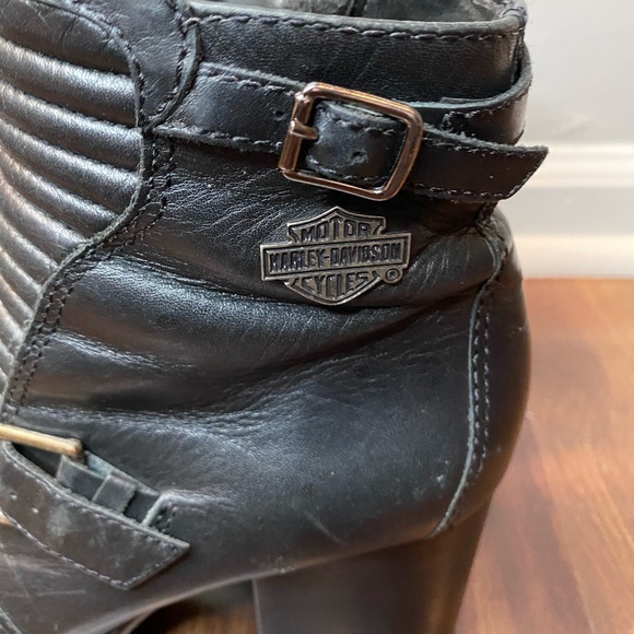 Harley-Davidson® Women's Canell 5.5-Inch Black Leather Boots. - Picture 4 of 7